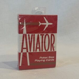 Aviator 914 Red Playing Cards vintage gaming sealed made in USA
